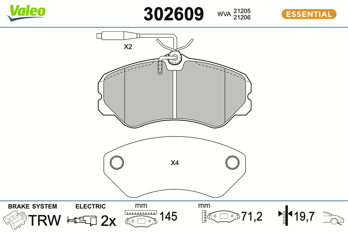 BRAKE PADS FIRST FIAT DUCATO FR
